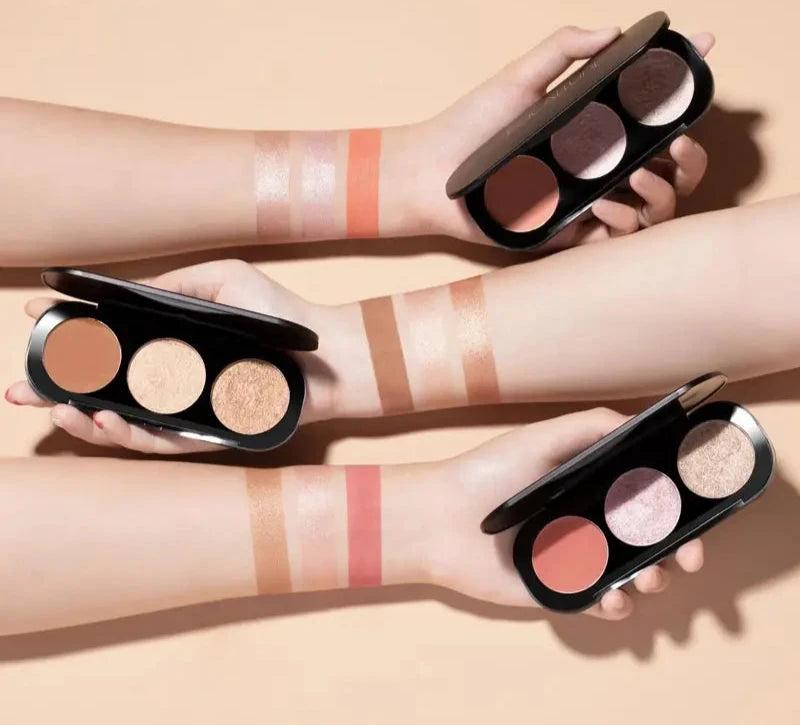 Wholesale Pigment Blush Peach Palette Makeup Mineral Nourishing Cheek Tint Face Contour Blusher Powder - FREE SHIPPING