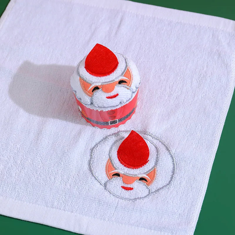 Christmas Towels 30*30cm Cute Cake Shaped - FREE SHIPPING