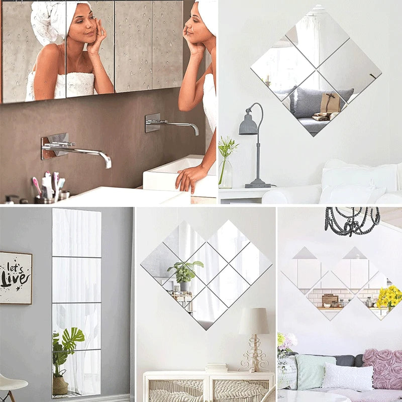 Mirror Sheets Flexible 8/12pcs
