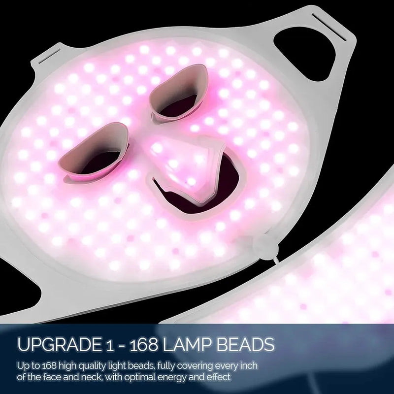Face Neck Silicone LED Mask 7 Colors LED Light Photon Therapy 3D - FREE SHIPPING